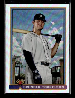 2021 Bowman #91B-ST Spencer Torkelson 1991 Bowman Baseball Detroit Tigers - Image 1 of 2