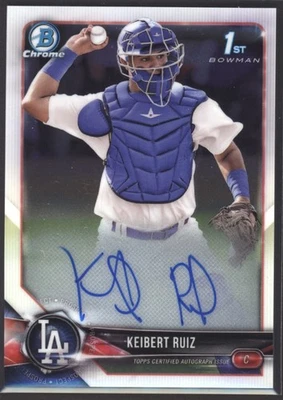 2018 Keibert Ruiz Bowman Chrome 1st Bowman Auto RC #CPA-KR (H2712) $6 MAX SHIP - Image 1 of 2