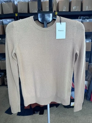 Suéter para mujer Theory PEQUEÑO cuello redondo PO 100 % cachemir nuevo con etiquetas precio de venta sugerido por el fabricante $265 Foto 1 de 4