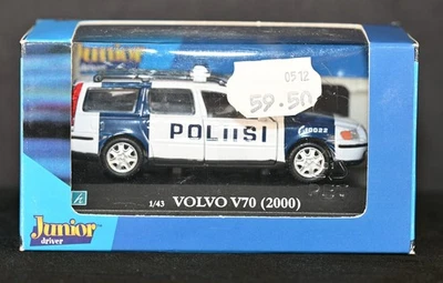 Volvo V70 Dannish Police Car Poliisi 2000 1:43 Hongwell Junior Driver en caja Foto 1 de 4