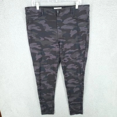 Pantalones Knox Rose para mujer XL 2xl gris marrón camuflaje bolsillos ajustados tiro alto Foto 1 de 4
