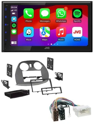 JVC Bluetooth USB MP3 2DIN DAB Autoradio für Mitsubishi Eclipse 4G 05-12 - Bild 1 von 4