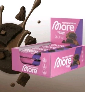 More Nutrition - Satisbites - Dark Cookie Crumble - 12 Riegel a 50 g - Neu & OVP - Bild 1 von 1