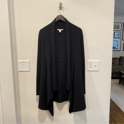 Осень кашемир водопад кардиган женщин средний 100% кашемир черный - Изображение 1 из 4