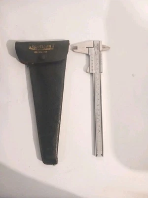Vtg Craftsman  6” 15mm  Stainless Caliper # 40181 w/ Case - Image 1 of 4