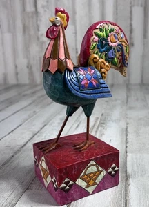 JIM SHORE The Spirit Of Country 7,5" Figura Gallo V117144 Heartwood Creek 2003 - Foto 1 di 10