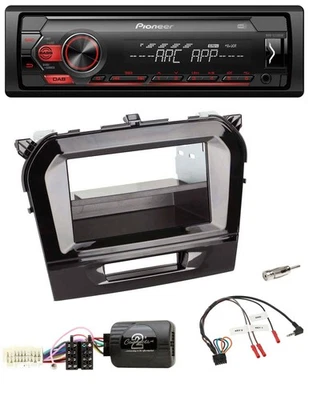 Pioneer DAB 1DIN MP3 Lenkrad USB Autoradio für Suzuki Vitara ab 2015 piano schwa - Bild 1 von 4
