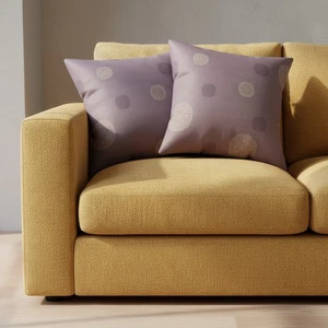 BASSETTI Pallavicino Cushion Cover in Coffee Cotton Satin - Picture 1 of 2