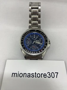 Seiko ANA 777 Uhr Triple Seven Flight Chronograph blau Bedienung geprüft - Bild 1 von 8