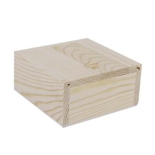 Simple Jewelry Box Small Case Plain Storage Wooden