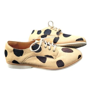 Rollie Nation Rollie Derby Pony Hair Loafer Leather Polka Dot Lace Shoe SZ 37 - Picture 1 of 6