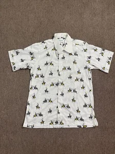 Gino Paoli pattern Men Shirt Size Large 100% Arnel Short Sleeve - Picture 1 of 5