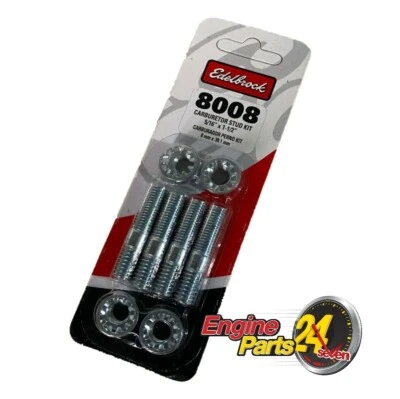 5/16 CARBY CARB MANIFOLD STUDS 1-3/8 LONG HOLLEY CARBURETTOR EDELBROCK 8008 - image 1 of 2