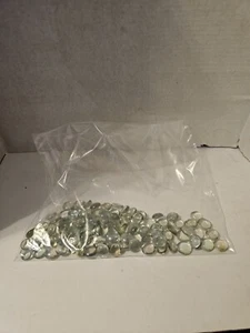 Flat Clear Glass Pebbles For Vase, 100pcs Glass Gem Stones For Aquarium, ... - Picture 1 of 4