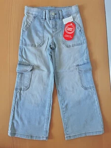 Wonder Nation Wide Leg Cargo Children's Kids Size 6 Jeans Pants - Picture 1 of 2