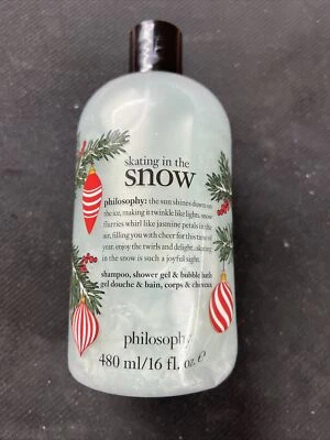 Philosophy Skating in the Snow Shampoo Shower Gel 16 Oz New  2022 Holiday Design - Image 1 of 2
