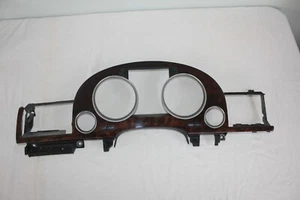 2004-2010 Audi A8 Quattro Instrument Cluster Trim Bezel Chestnut Brown 4E1857115 - Picture 1 of 6
