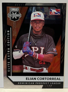 2021 Panini Elite extra edition #174 Elian Cortorreal 705/999 DPL prospect