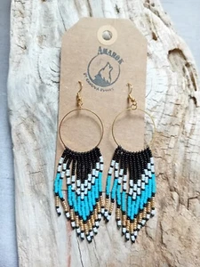 Beautiful Handmade Fringe Earrings by Amarok - Picture 1 of 1