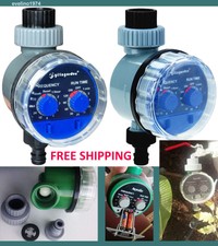 Ball Valve Electronic Water Timer Garden Irrigation Controller, Battery Operated