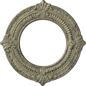 Ekena Millwork CM11BNCSC Benson Ceiling Medallion, 11 1/8"OD x 6 1/8"ID x 5/8... - Picture 1 of 12