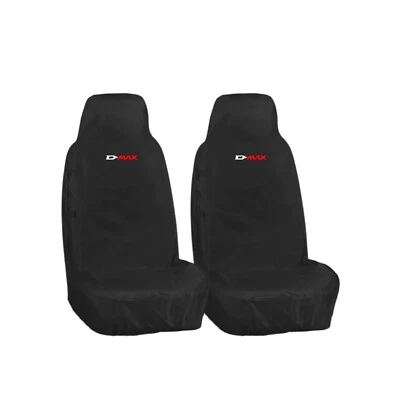FOR ISUZU D-MAX - PREMIUM FRONT SEAT COVERS 2x (2012-2021) TOUGH & WATERPROOF - Image 1 of 2