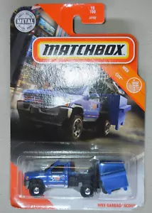 2020 Matchbox MBX City Garbage Scout 10/100 blau Diecast Truck - Bild 1 von 10