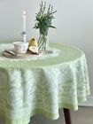 Williams Sonoma Tablecloth Vintage Floral Super Rare Green Round 70‘‘ NEW