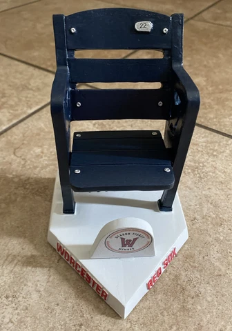 SGA Worcester Woo Sox Red Sox 2022 Replica Chair Stadium Seat Season Ticket Cover