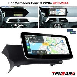 Pantalla de 10,25"" Navegación Carplay Android Auto Wifi Para Mercedes Benz C W204 2011-2014 - Imagen 1 de 12