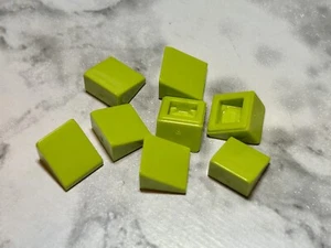 Lego Parts Lot x (8) ~ Lime Green  Slope 30 1 x 1 x 2/3 ~ No# 54200 - Picture 1 of 1