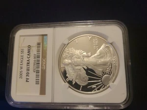 2005 W S$1 Silver American Eagle NGC PF 70 Ultra Cameo  - Picture 1 of 2
