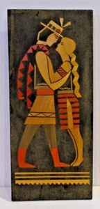 Arte popular de marquetería con incrustación de paja rusa de colección "Encuentro de corazones" - URSS - Imagen 1 de 9