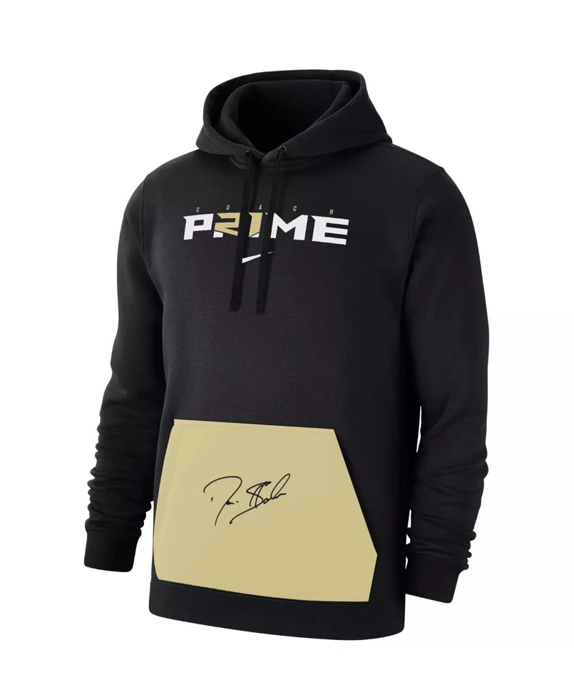 Nike Men's L Coach Prime Deion Sanders 2.0 Club Fleece Pullover Hoodie