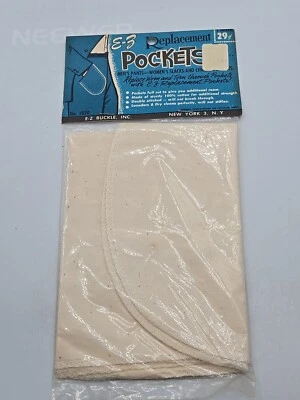 REPLACEMENT POCKETS No. 1020 E-Z Buckle Inc New York City IVORY MENS WOMENS - Image 1 of 4