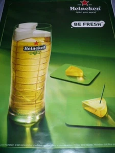 AFFICHE POSTER GEANT HEINEKEN " VERRE " 2011 180x120 TBE NON PLIEE - Imagen 1 de 1