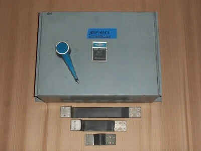 INTERRUPTOR PLACA PANEL FUSIBLE ZINSCO QSF QSF4053 400 AMP 600V HARDWARE DEFECTO AK Foto 1 de 2