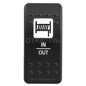 OTRATTW Carling Technologies Contura II Rocker only, WINCH IN/OUT, WHITE LENS - Imagen 1 de 2