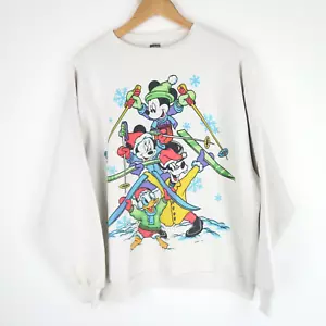 Disney Vintage 90's Made in USA Sweatshirt Mickey Mouse Graphic Print SZ XL - Picture 1 of 9