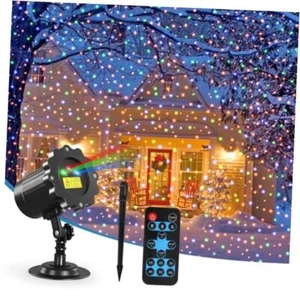 Laser Christmas Lights,Laser Projector Outdoor,3 Colors Moving Starry Lights - Picture 1 of 7