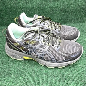 Asics Venture 6 ~ Laufschuhe Turnschuhe grün & schwarz T7G6N ~ Damengröße 6,5 - Bild 1 von 7