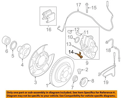 Componentes de freno BMW OEM 14-20 328i GT xDrive - resorte guía 34216857151 Foto 1 de 2