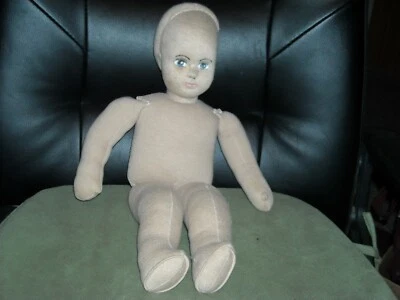 muñeca cuerpo tela hecha a mano? 17.5" usted termina y vestido añadir peluca piel bronceada mixta  Foto 1 de 4