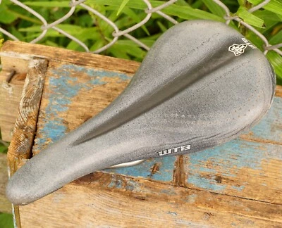 Silla de montar de titanio WTB asiento delgado de carbono negro plateado riel Ti bicicleta de montaña Foto 1 de 4