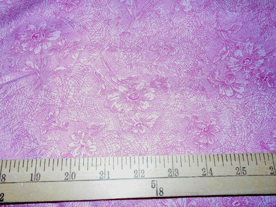 Tela rosa boceto de flora Benartex de 1 yarda   Foto 1 de 1