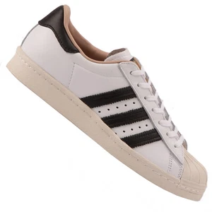 Zapatillas adidas Originals Superstar 80s cuero auténtico BY2957 blancas negras - Imagen 1 de 4