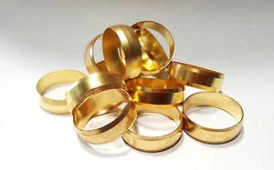 Quality 3/4" Imperial Brass Compression Olives - Picture 1 of 1