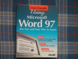 USING MICROSOFT WORD 97 BY ERIC MALONEY & JOSH NOSSITER (1996) HARDBACK - Picture 1 of 3