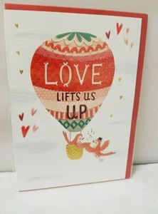 Paper Rose Valentines Card - Love lifts Us UP. - Picture 1 of 1