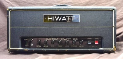 Amplificador de cabeça e guitarra Hiwatt SB-100 1980s personalizado - Imagem 1 de 4